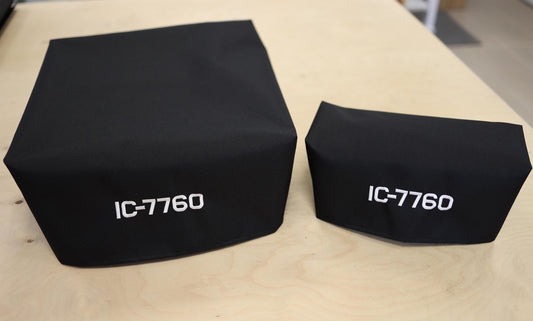 IC-7760 Dust Covers Set - Embroidered Covers for Ham Radios