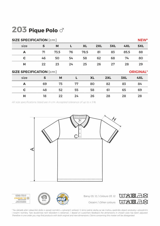 Men's Polo Shirt, White (00) - personalized with embroidery of call sign and name