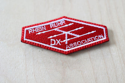 RRDXA Patch - Rhein Ruhr DX Association: embroidered amateur radio enthusiast badge