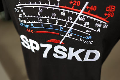 S-meter Analogowy koszulka T-shirt personalizowana z znakiem wywoławczym