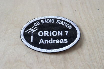 Personalized patch for CB Radio enthusiasts, 95x65 mm, perfectly fits clothes, backpacks, bags, hats,