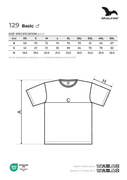 Men's Basic T-shirt - personalized with an embroidered call sign and name