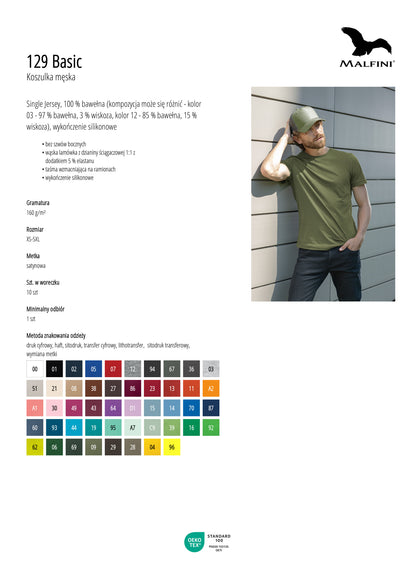 Men's Basic T-shirt - personalized with an embroidered call sign and name