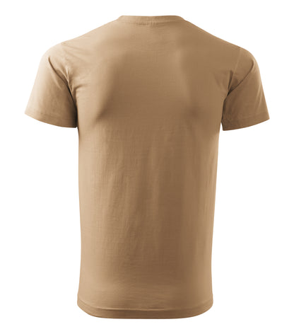 Koszulka T-shirt Heavy New Unisex, Piaskowa (08), POTA - Oficjalne logo Parks On The Air, personalizowany znak wywoławczy oraz imię