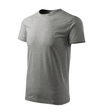 Heavy New Unisex T-shirt, Dark Gray Melange (12), POTA - Official Parks On The Air Logo, Personalized Call Sign and Name