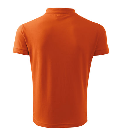 Men's Polo Shirt, Orange (11) - personalized with embroidery of call sign and name