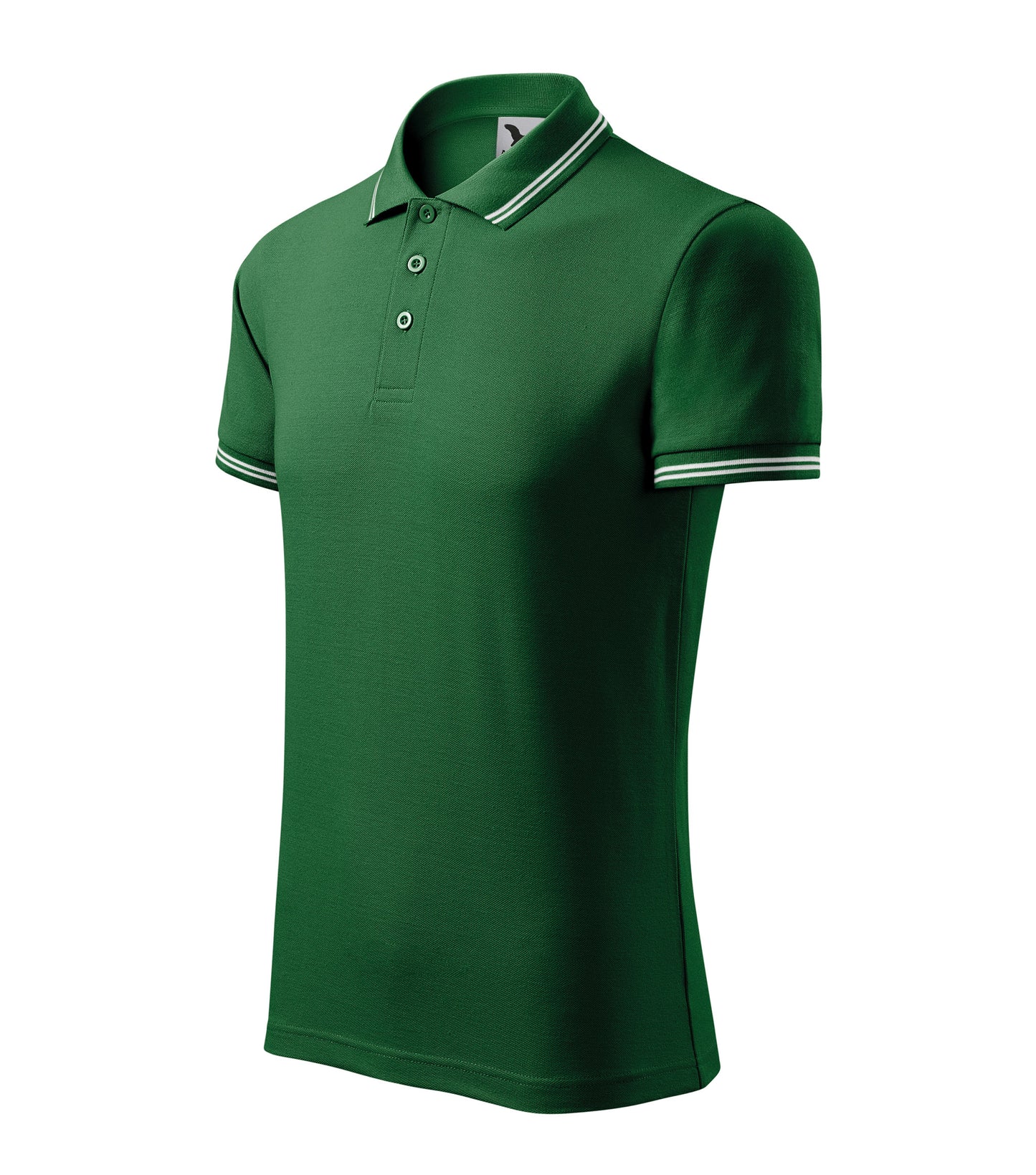 Men's Urban Polo Shirt, Bottle Green (06), POTA - Official Parks On The Air logo, personalized call sign and name