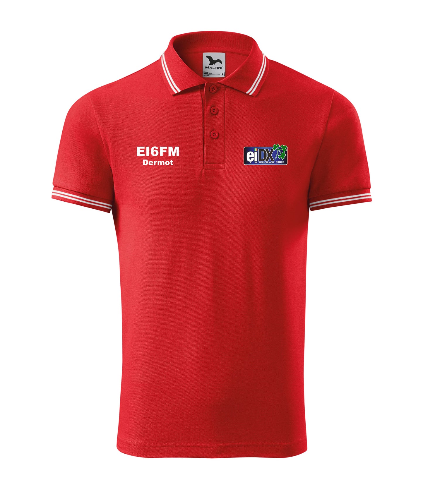 Men's Urban Polo Shirt - EI DX Group - call sign and name - personalized embroidery