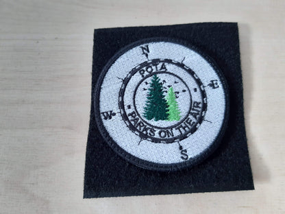 Oficjalna haftowana naszywka POTA Parks On The Air – radioamatorstwo (80 mm)