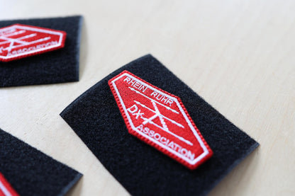 RRDXA Patch - Rhein Ruhr DX Association: embroidered amateur radio enthusiast badge