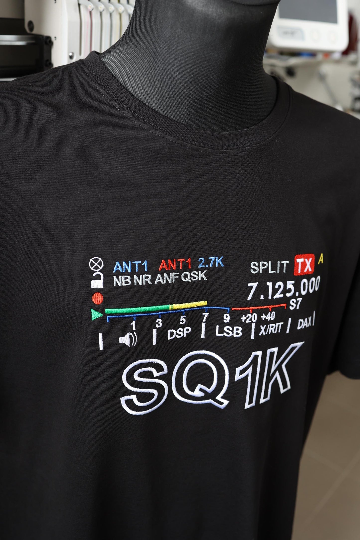 T-shirt Flexstyle S-Meter z haftowanym Znakiem Wywoławczym krótkofalowca (S - 5XL)