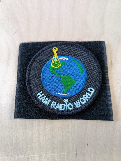 Naszywka haftowana Ham Radio World: naszywka z rzepem