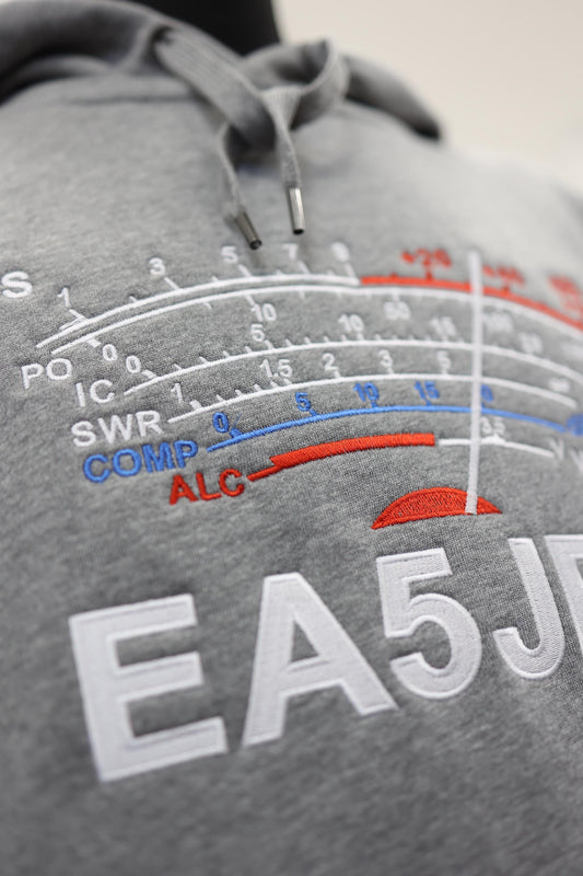 Bluza z kapturem S-Meter z haftowanym Znakiem wywoławczym (S-5XL)