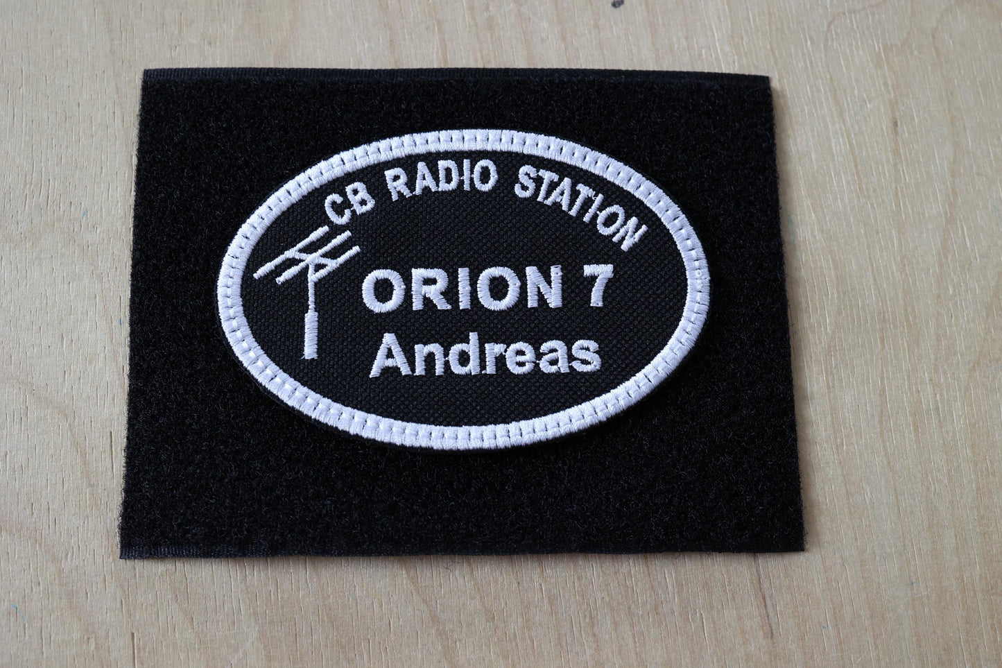Personalized patch for CB Radio enthusiasts, 95x65 mm, perfectly fits clothes, backpacks, bags, hats,