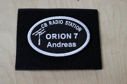 Personalized patch for CB Radio enthusiasts, 95x65 mm, perfectly fits clothes, backpacks, bags, hats,