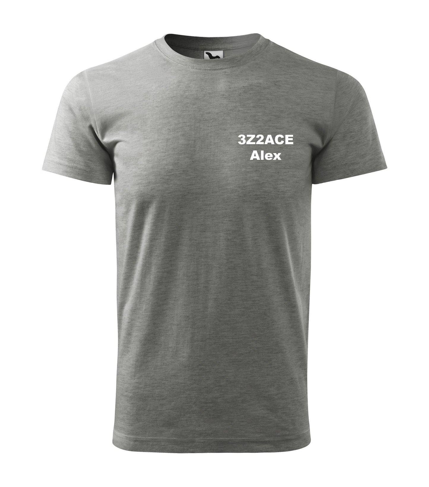 Men's Basic T-shirt - personalized with an embroidered call sign and name
