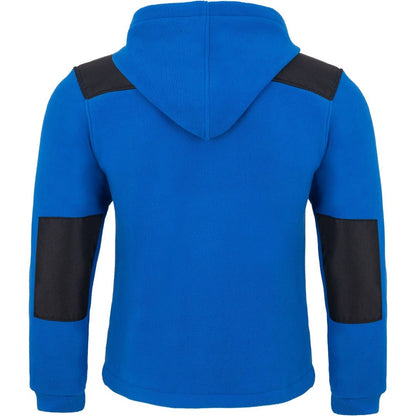 Men's fleece jacket with detachable hood - with embroidered amateur radio call sign and name (RB/BK)