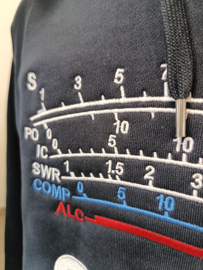 Bluza z kapturem S-Meter z haftowanym Znak Wywoławczym (S-5XL) - Kolor Granatowy