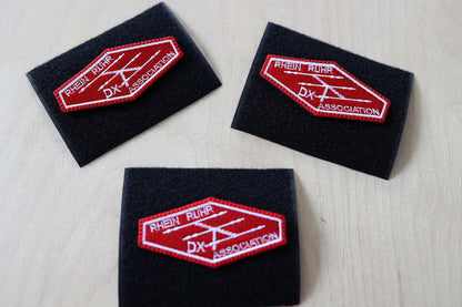 RRDXA Patch - Rhein Ruhr DX Association: embroidered amateur radio enthusiast badge