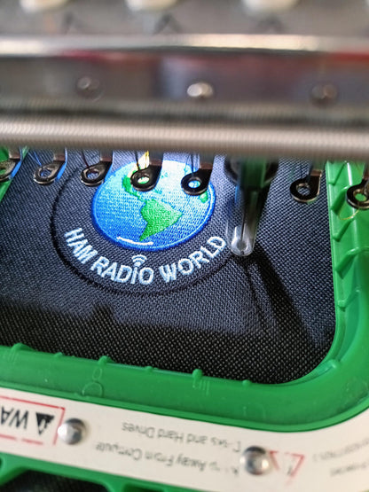 Koszulka Ham Radio World z Haftem, Znakiem Wywoławczym i Imieniem – Czerwona Gruba Bawełna S-3XL