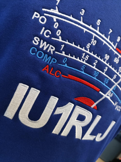 Bluza S-Meter z haftowanym Znakiem Wywoławczym Krótkofalowca - Kolor Royal blue