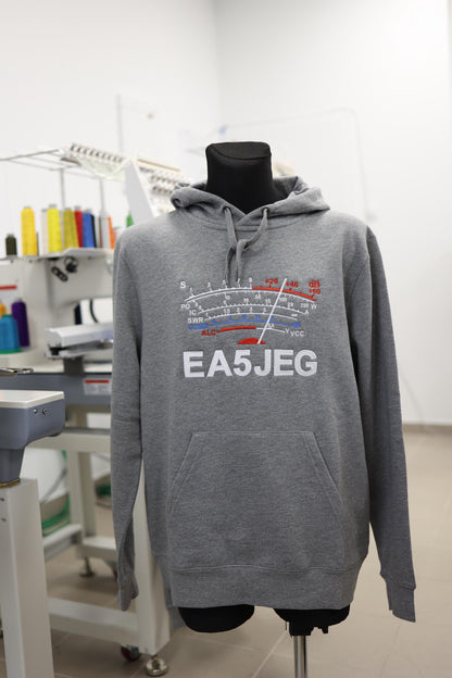 Bluza z kapturem S-Meter z haftowanym Znakiem wywoławczym (S-5XL)
