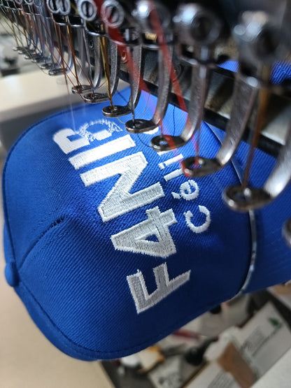 Baseball cap, front of the cap large call sign and name, back of cap - call sign or name, personalized with embroidery