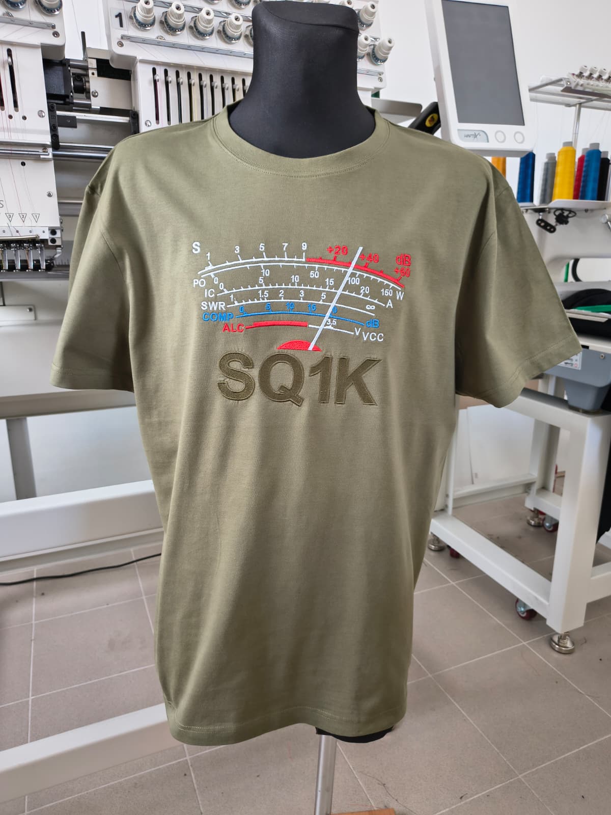 Koszulka T-shirt Heavy New Unisex, Khaki (09), S-METER Clasic, personalizowany znak wywoławczy, (S - 3XL)