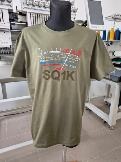Koszulka T-shirt Heavy New Unisex, Khaki (09), S-METER Clasic, personalizowany znak wywoławczy, (S - 3XL)
