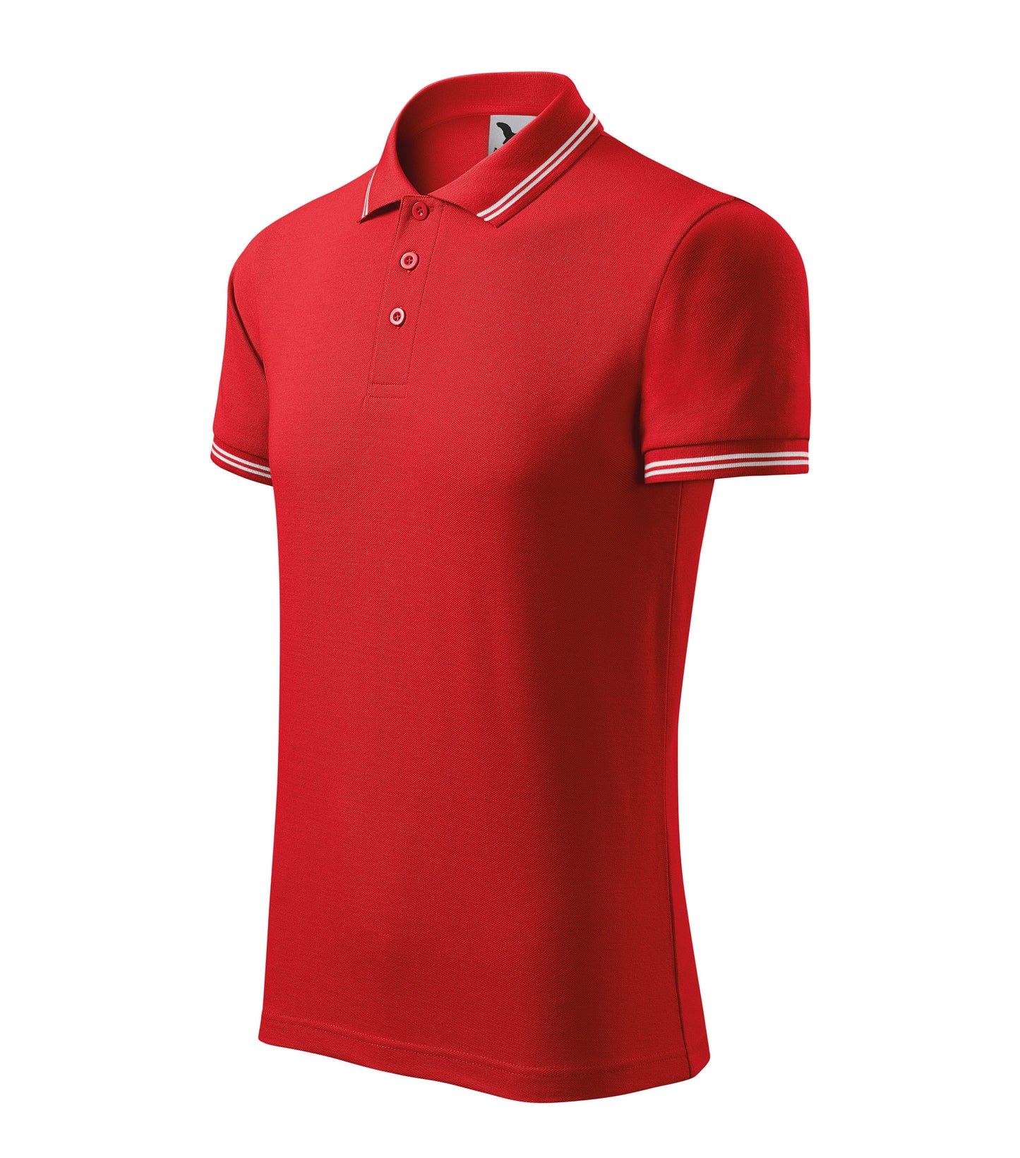 Men's Urban Polo Shirt, Red (07), POTA - Official Parks On The Air logo, personalized call sign and name