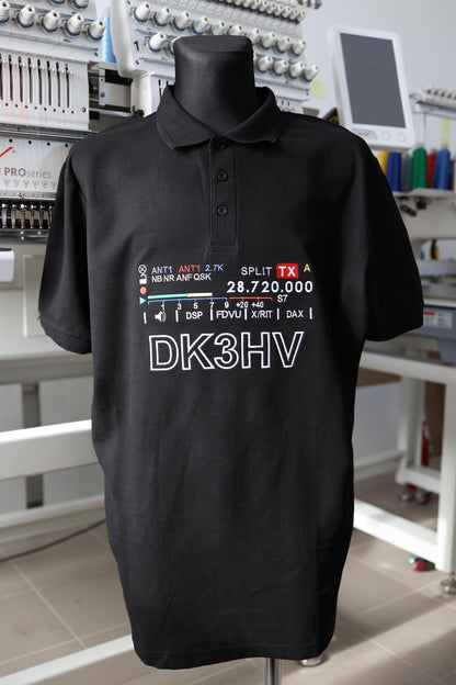 Koszulka polo Flexstyle S-Meter ze Znakiem Wywoławczym (S-5XL)