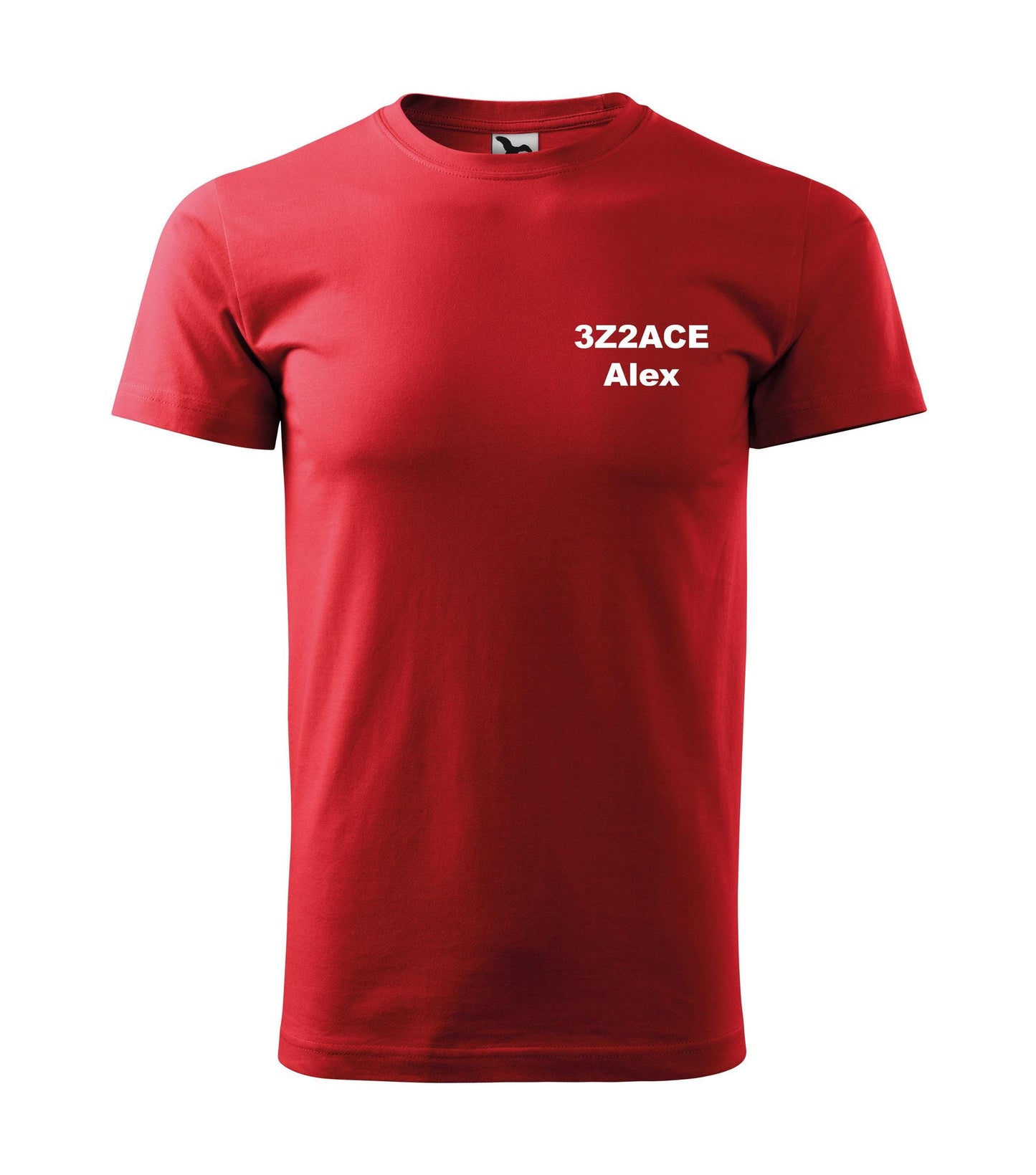 Men's Basic T-shirt - personalized with an embroidered call sign and name