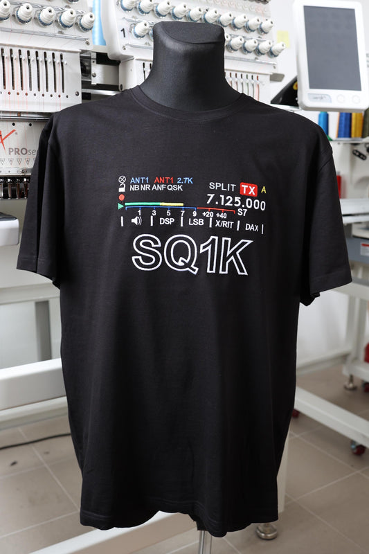 T-shirt Flexstyle S-Meter z haftowanym Znakiem Wywoławczym krótkofalowca (S - 5XL)
