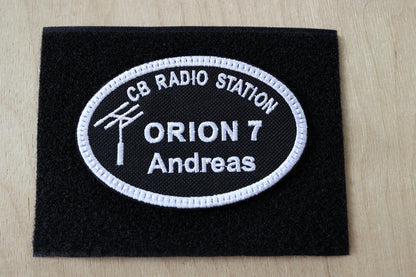 Personalized patch for CB Radio enthusiasts, 95x65 mm, perfectly fits clothes, backpacks, bags, hats,