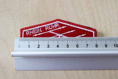RRDXA Patch - Rhein Ruhr DX Association: embroidered amateur radio enthusiast badge