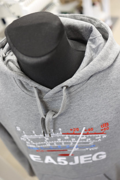 Bluza z kapturem S-Meter z haftowanym Znakiem wywoławczym (S-5XL)