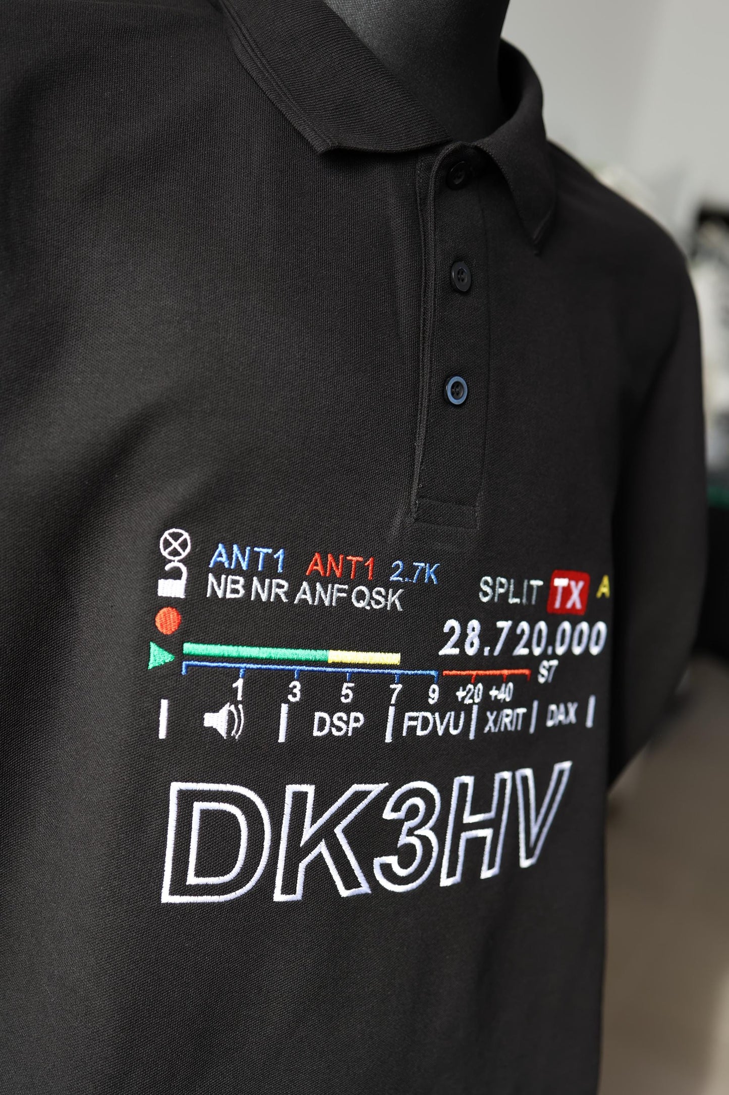 Koszulka polo Flexstyle S-Meter ze Znakiem Wywoławczym (S-5XL)