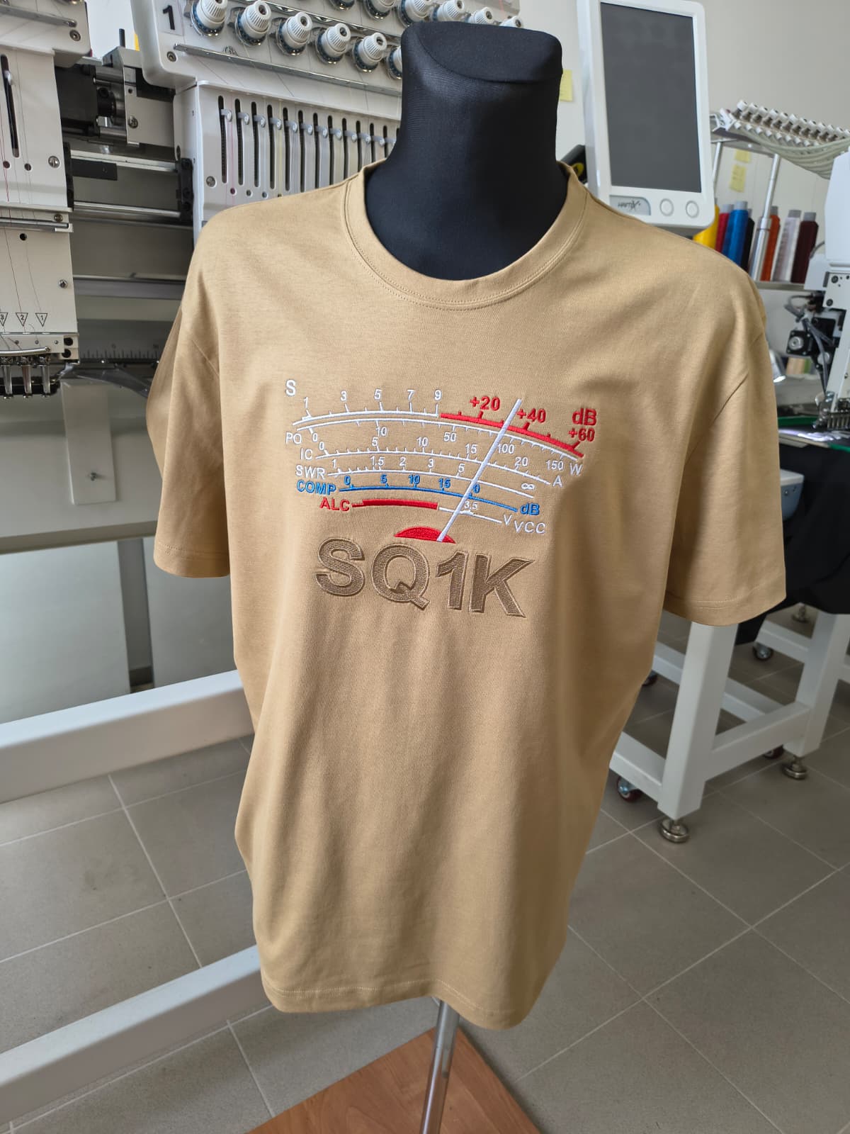 Koszulka T-shirt Heavy New Unisex, Piaskowy (08), S-METER Clasic, personalizowany znak wywoławczy, (S - 3XL)
