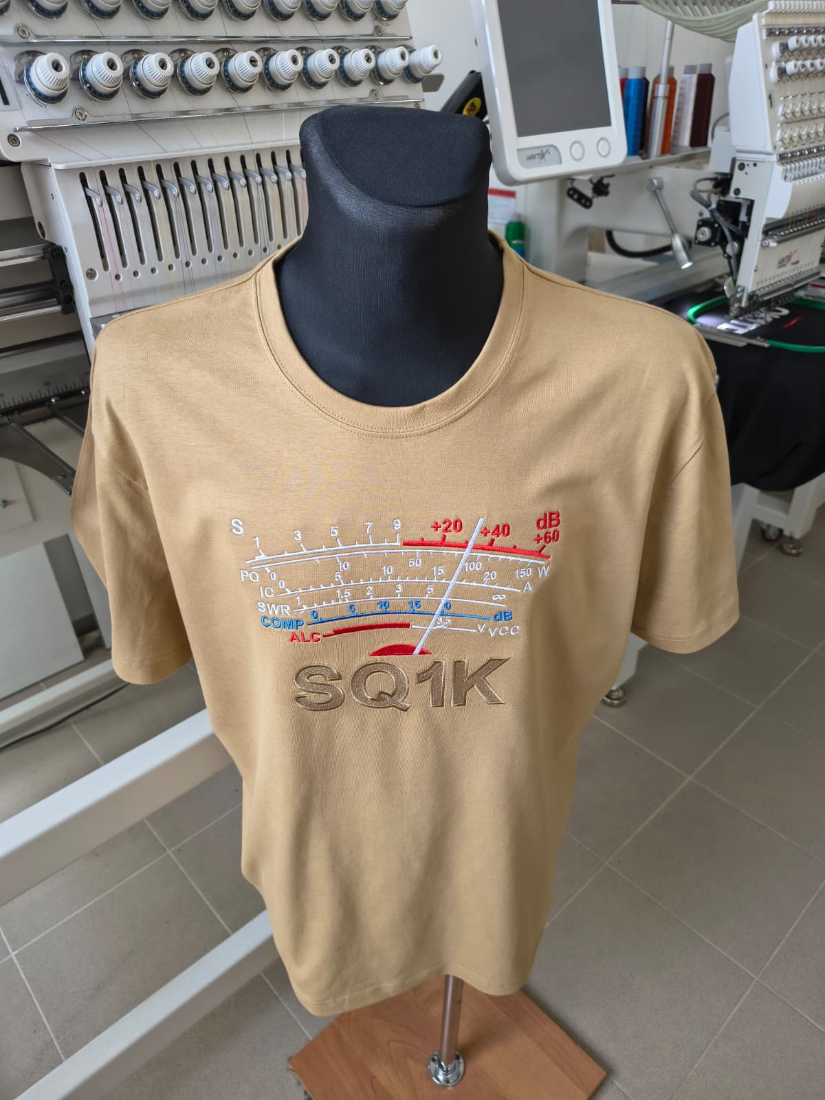Koszulka T-shirt Heavy New Unisex, Piaskowy (08), S-METER Clasic, personalizowany znak wywoławczy, (S - 3XL)