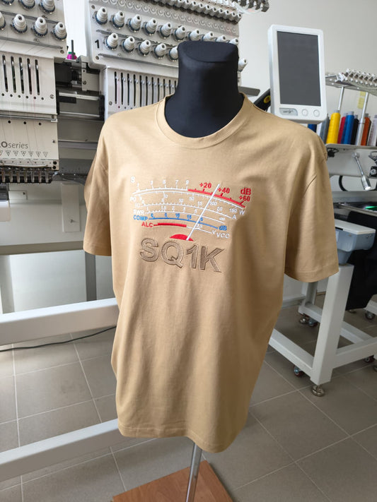Koszulka T-shirt Heavy New Unisex, Piaskowy (08), S-METER Clasic, personalizowany znak wywoławczy, (S - 3XL)