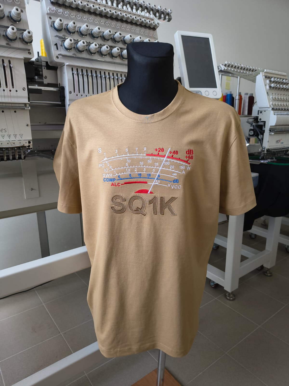 Koszulka T-shirt Heavy New Unisex, Piaskowy (08), S-METER Clasic, personalizowany znak wywoławczy, (S - 3XL)