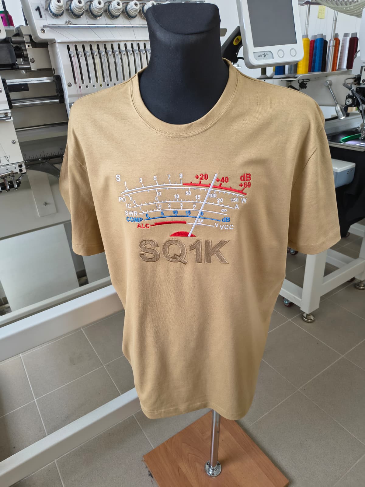 Koszulka T-shirt Heavy New Unisex, Piaskowy (08), S-METER Clasic, personalizowany znak wywoławczy, (S - 3XL)