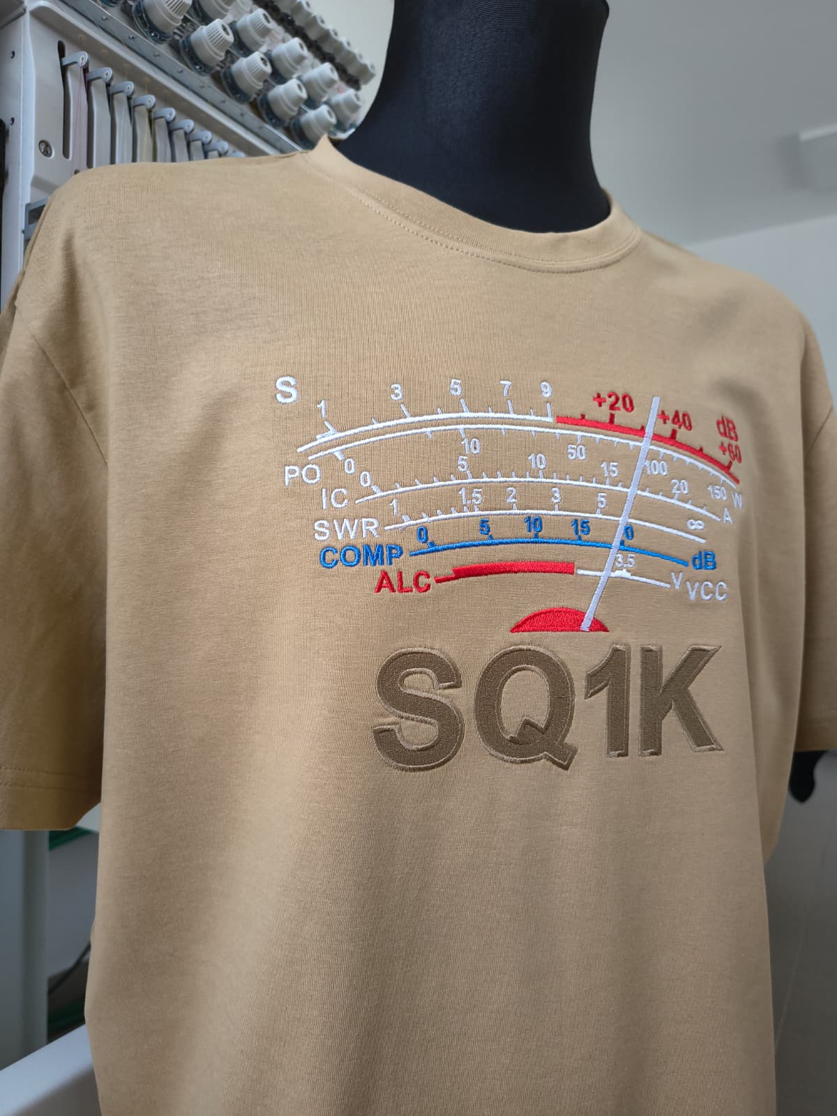 Koszulka T-shirt Heavy New Unisex, Piaskowy (08), S-METER Clasic, personalizowany znak wywoławczy, (S - 3XL)