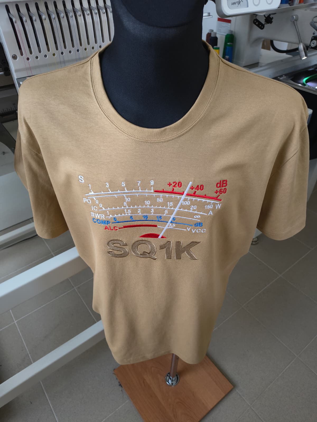 Koszulka T-shirt Heavy New Unisex, Piaskowy (08), S-METER Clasic, personalizowany znak wywoławczy, (S - 3XL)
